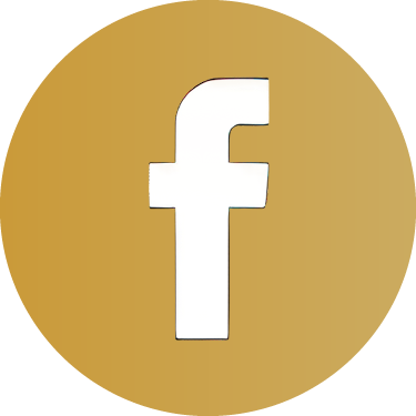 Icon für Facebook in gold